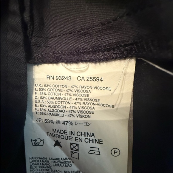 Diesel Black Pleated Mini Skirt Zip Front Pockets Size 4 - Picture 4 of 4